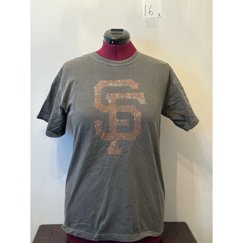 Fanatics San Francisco Giants T-Shirt Men’s Medium Gray SF Logo MLB